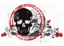 Black and Red Skull