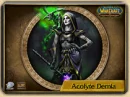 Warlock (undead) with her Imp