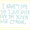 can't type