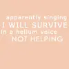 singing