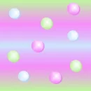 bubbles teal and purple