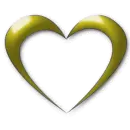 gold heart