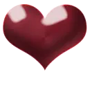 cherry red heart