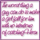 the worst thing a guy can do