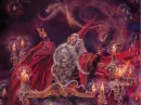 Wizard casting dragon spell