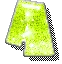 glitter text green