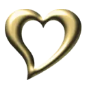gold heart
