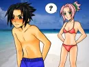 sakura at the beach