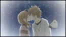 girl is kissing boy