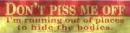 pissed off