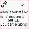 you make me smile