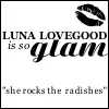 luna rocks radishes!