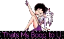 Betty Boop kicking sexy Blinkies