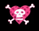 Pink & Black Skull