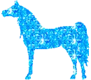 blue horse