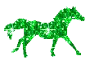 green horse