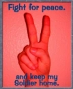 Fight for peace.