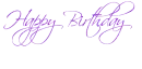 Happy Birthday