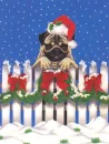 christmas pug