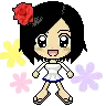 Girl with flowers