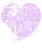 pinkish purple heart
