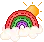 rainbow n sun