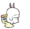 toilet bunny