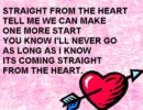 straight from the heart