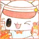 bunny with yummy foods