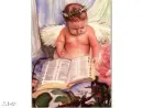 baby with bible 