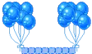 blue balloons