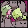 invader zim sleep