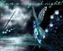 Glitter fairy at night