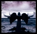 gothic angel looking at waves 