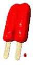 melting red popcicle