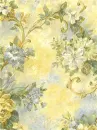 Yellow Victorian Floral Tile