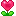 pink heart flower