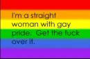 straight girl with gay pride