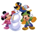 Mickey, Minnie, and Donald