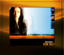 Dark Angel In Gold Background