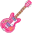 Pink Electric Guitar