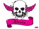 alexis pink skull