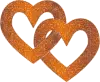 glitter hearts