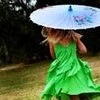 blue umbrella