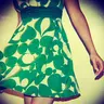 green dress