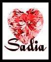 Sadia rainbow diamond heart