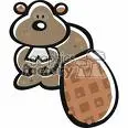 beaver that is sitting