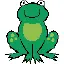 sitting frog
