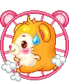 cute kawaii run run run hamster