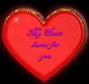 my heart burns for you.